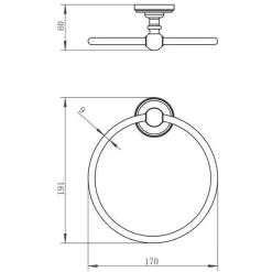 JTP Grosvenor Towel Ring