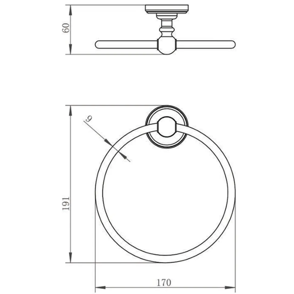 JTP Grosvenor Towel Ring
