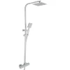 Just Taps Athena Exposed Rigid Riser Thermostatic Shower Set