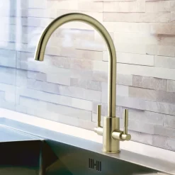 Just Taps Newbury Twin Lever Mono Kitchen Mixer Tap