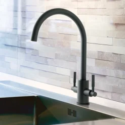 Just Taps Newbury Twin Lever Mono Kitchen Mixer Tap