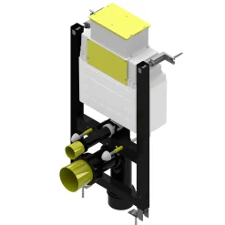 Keytec 0.87m Adjustable WC Frame with WRAS Approved Dual Flush Cistern & Push Button Option