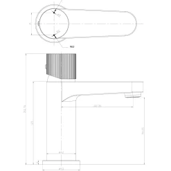 Koko Mono Basin Mixer Tap