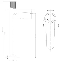 Koko Tall Mono Basin Mixer Tap