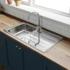 Leisure Albion 1 Bowl Stainless Steel Kitchen Sink with Reversible Drainer - 950 x 508mm