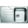 Leisure Albion 1 Bowl Stainless Steel Kitchen Sink with Reversible Drainer - 800 x 508mm