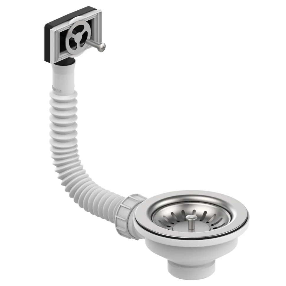 Leisure Stainless Steel Single Bowl Basket Strainer Waste Kit