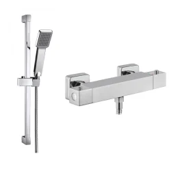Leon Thermostatic Bar Shower Valve & Slide Rail Kit