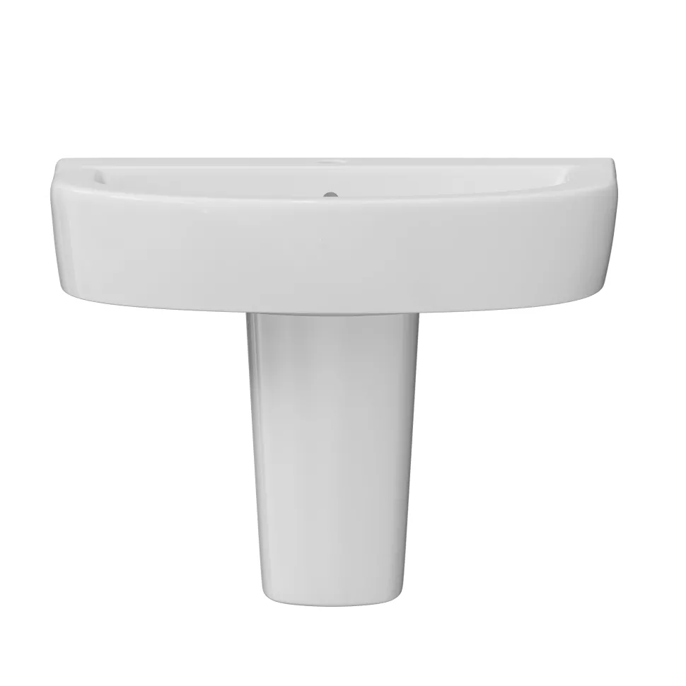 Lorraine 550mm Basin & Semi Pedestal