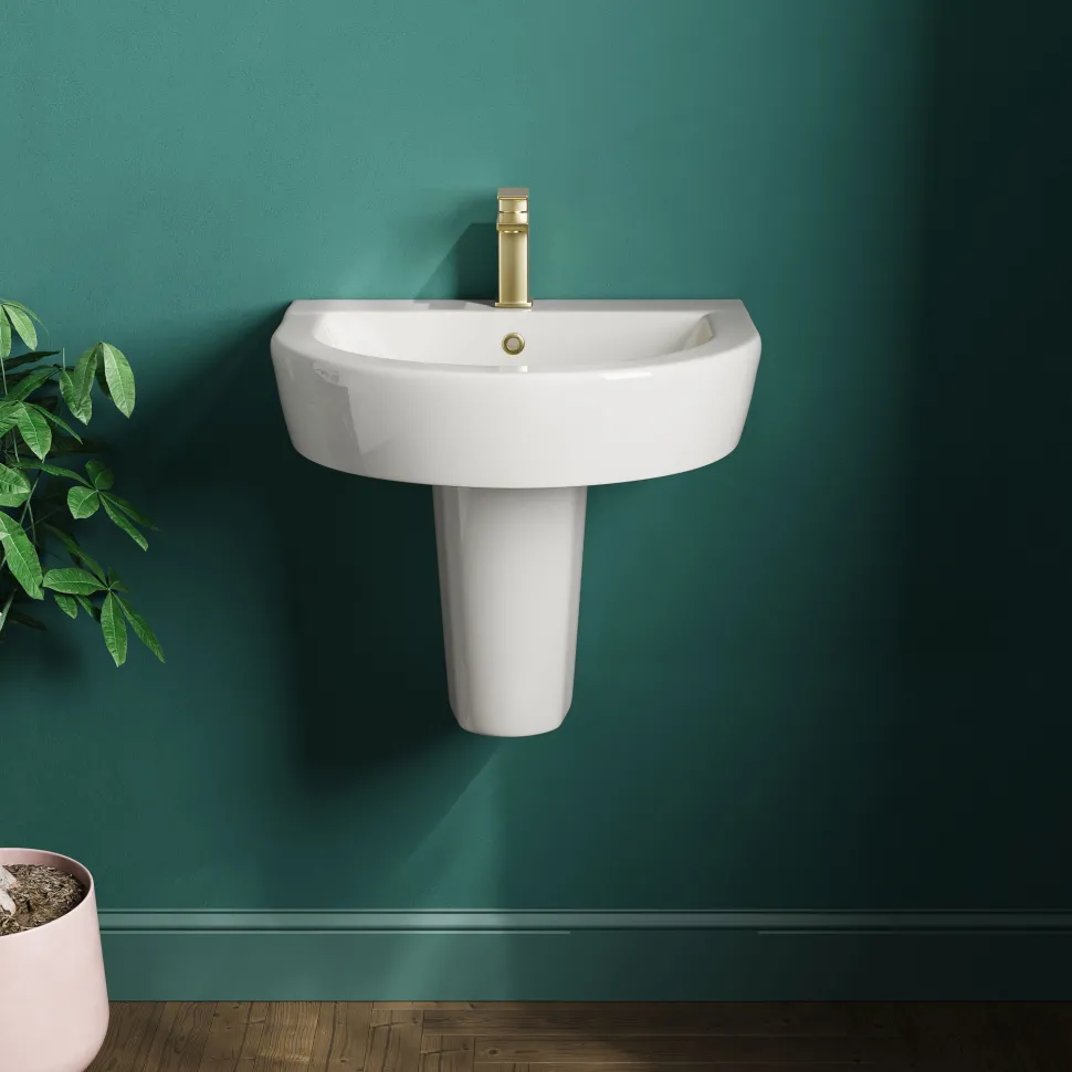 Lorraine 500mm Basin & Semi Pedestal