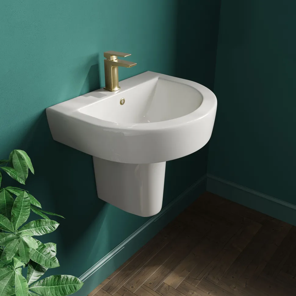Lorraine 500mm Basin & Semi Pedestal