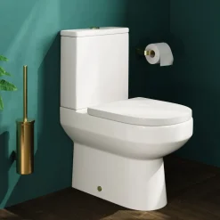 Lorraine Rimless Back To Wall Close Coupled Toilet & Soft Close Seat