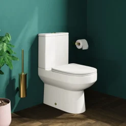 Lorraine Rimless Back To Wall Close Coupled Toilet & Soft Close Seat