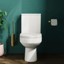 Lorraine Rimless Back To Wall Close Coupled Toilet & Soft Close Seat