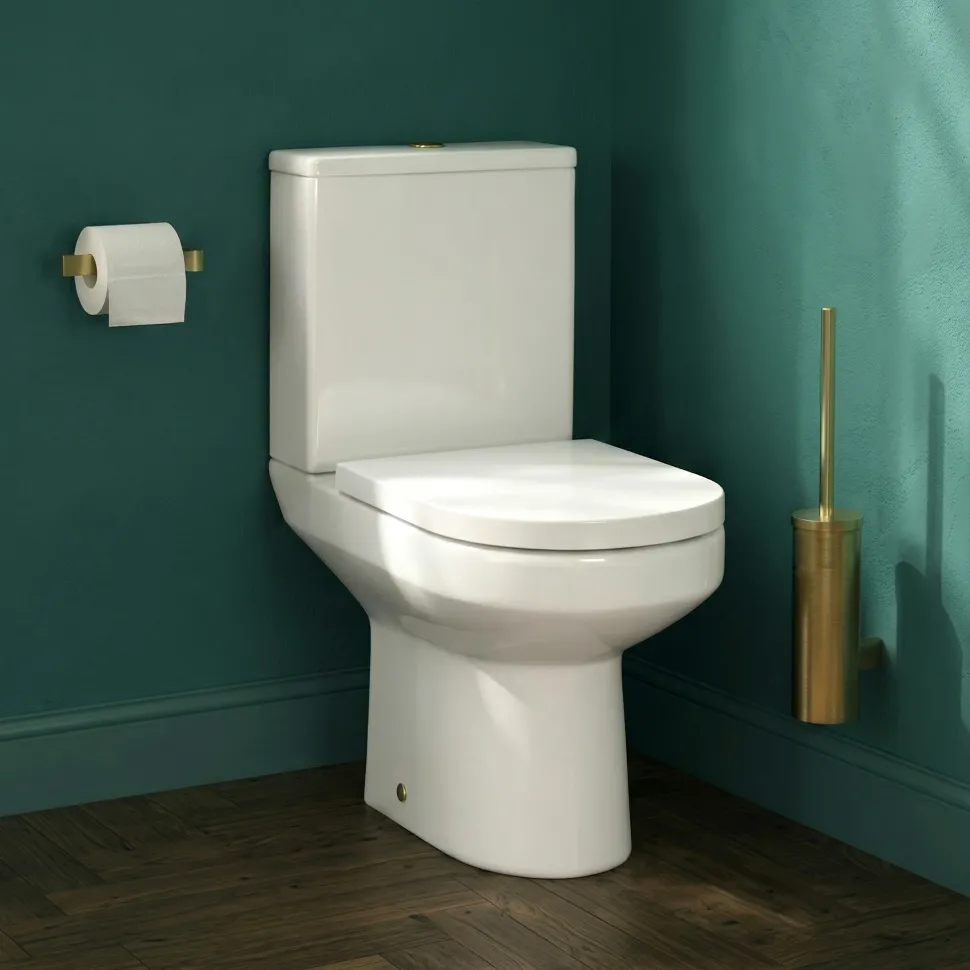 Lorraine Rimless Close Coupled Compact Toilet & Soft Close Seat