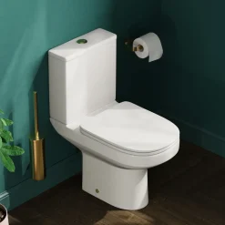 Lorraine Rimless Close Coupled Compact Toilet & Soft Close Seat