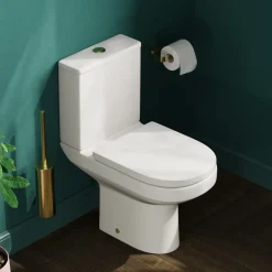 Lorraine Rimless Close Coupled Compact Toilet & Soft Close Seat