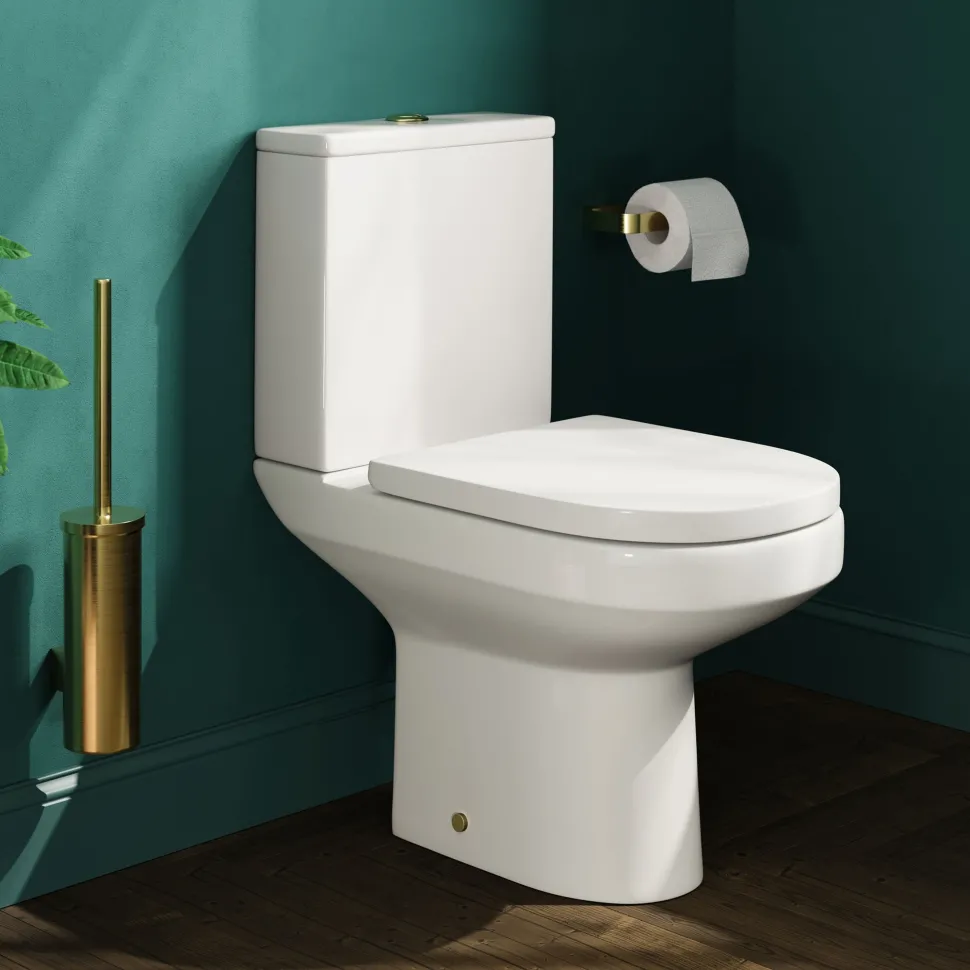 Lorraine Rimless Close Coupled Compact Toilet & Soft Close Seat