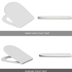 Lydia Rimless Back to Wall Toilet & Soft Close Seat