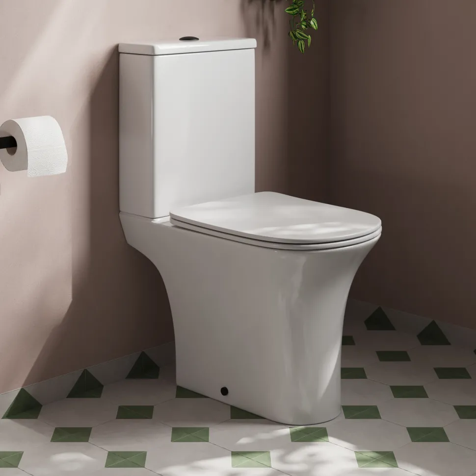 Lydia Rimless Close Coupled Toilet & Soft Close Seat