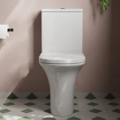 Lydia Rimless Close to Wall Close Coupled Toilet & Soft Close Seat
