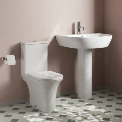 Lydia Rimless Toilet & Basin Bathroom Suite