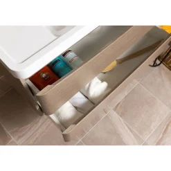 Maia 1200mm Wall Mounted Double Basin Vanity Unit
