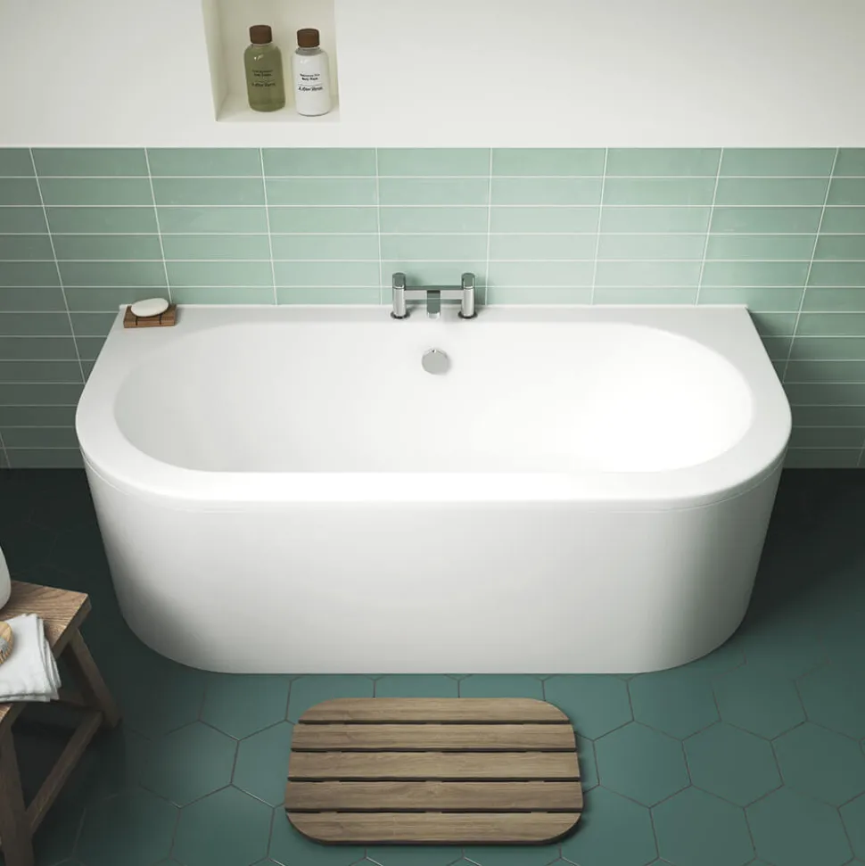 Marina Back to Wall Bath & Panel - 1700 x 750mm
