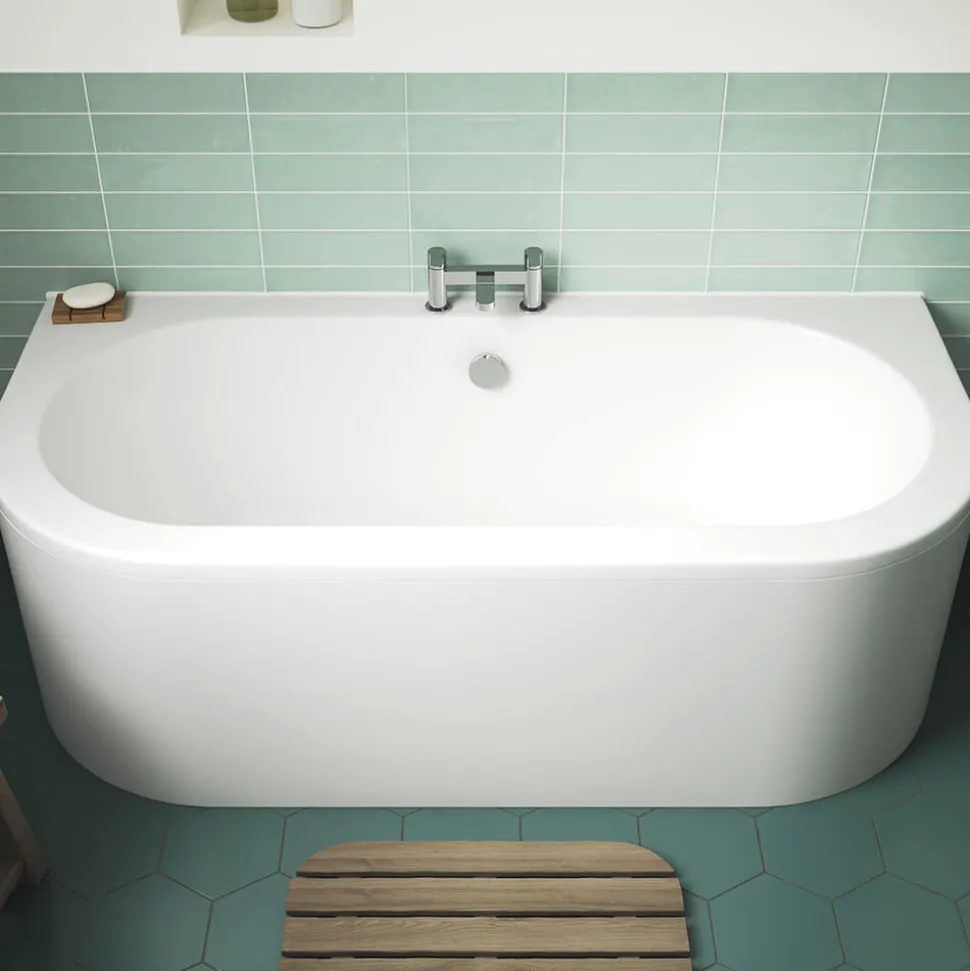 Marina Back to Wall Bath & Panel - 1700 x 750mm