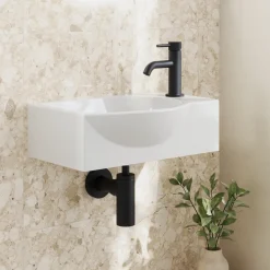 Max Wall Hung Cloakroom Basin with Extended Bowl - 460 x 320mm