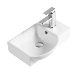 Max Wall Hung Cloakroom Basin with Extended Bowl - 460 x 320mm
