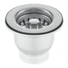 McAlpine Luxury Mini Basket Strainer Waste Kit for Belfast 1 Bowl Sinks