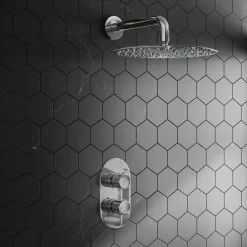 Melanie Concealed Shower Valve & Fixed Shower Head