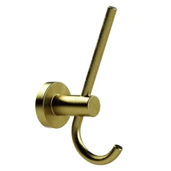 Miller Bond Double Robe Hook - Brushed Brass
