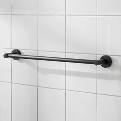 Miller Bond Matt Black Towel Rail - 498mm