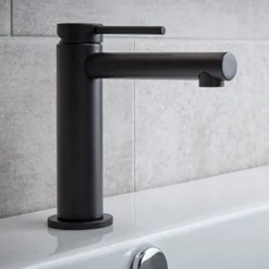Miller Matt Black Mono Basin Mixer with Click-Clack Waste