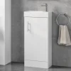Minnie 400mm Floorstanding Cloakroom Vanity Unit & Basin - Gloss White