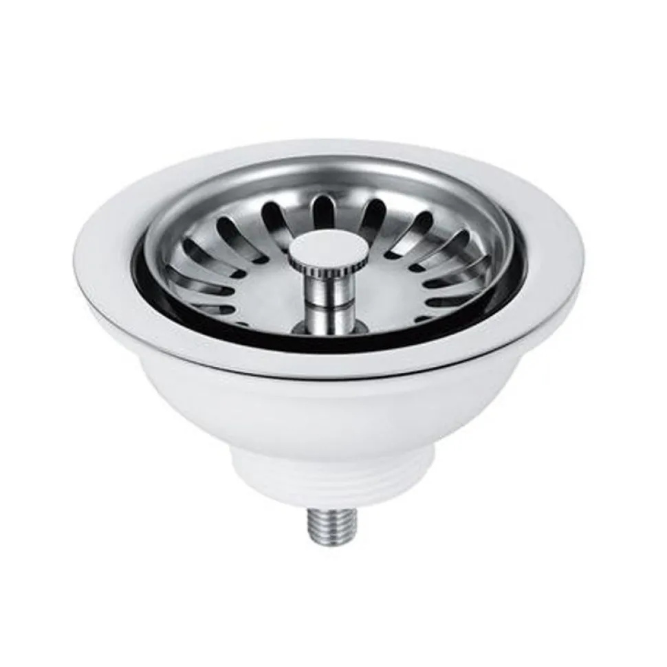 90mm Stainless Steel Basket Strainer Waste with Stemball Plug