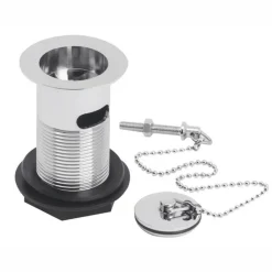 nuie Basin Waste With Brass Plug & Ball Chain