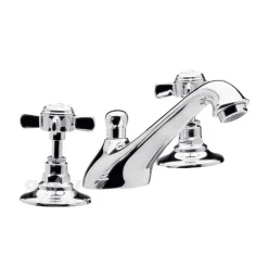nuie Beaumont 3 Hole Basin Mixer with Pop-Up Waste