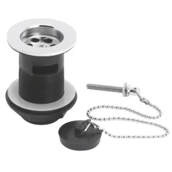 nuie Contract Basin Waste With Poly Plug & Ball Chain
