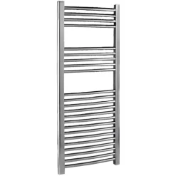 nuie Curved Chrome Towel Radiator - 1100mm x 500mm | 959 BTU