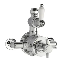 nuie Edwardian Twin Exposed Thermostatic Shower Valve