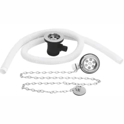 nuie Extended Plug & Chain Bath Waste with Overflow & Retainer