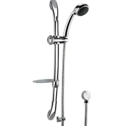 nuie Luxury Curved Slider Rail Kit with Outlet Elbow & Multi-Function Handset