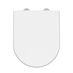 nuie Luxury D-Shaped Soft Close Seat With Square Edges and Quick Release Hinges - Top Fix