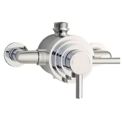 nuie Minimalist Lever Dual Exposed Thermostatic Shower Valve
