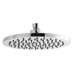 nuie Round Chrome Plated Fixed Shower Head - 200mm Diameter