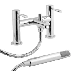 nuie Series 2 Deck Mounted Bath Mixer Tap with Shower Kit
