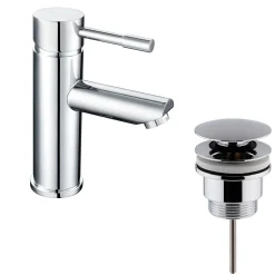nuie Series 2 Single Lever Mono Basin Mixer with Clicker Waste